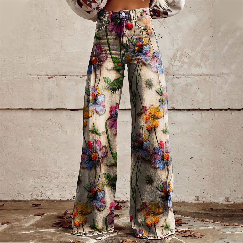 Dahlia Print Pants